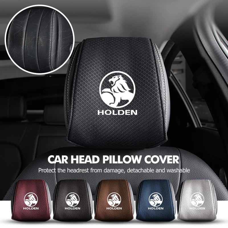 2pcs Car Ice Silk Headrest Pillow Case For Holden (Brand New)
