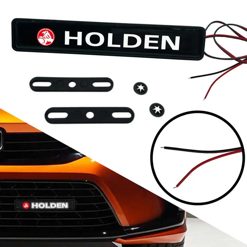 1pcs Holden Logo Front Hood Grille Decoration LED Light For Exterior Accessories (Fits all Holden Models)