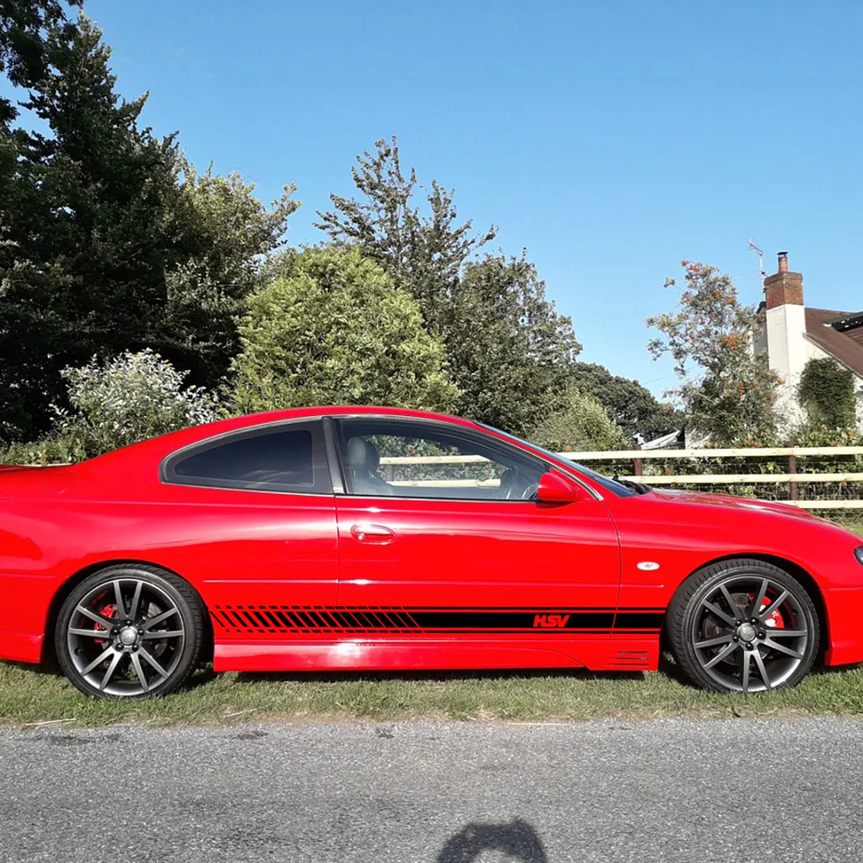 2pc HSV Car Side Skirt Sticker For Holden, GTS-R, Monaro, Maloo, HDT, Clubsport, Commodore & more