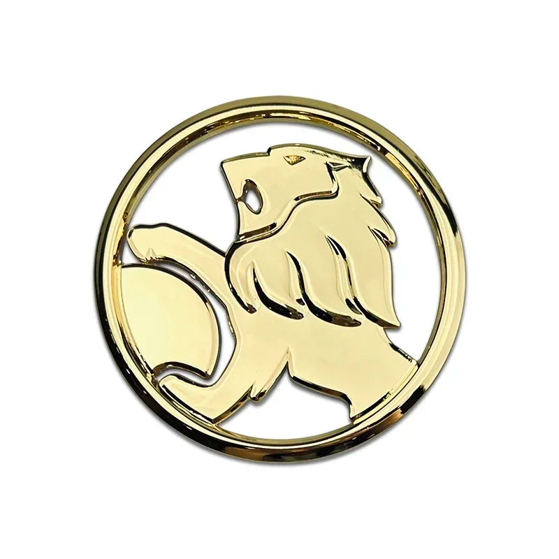 1PC Holden Lion Badge 68mm (For Rear Boot) (Glossy Gold)