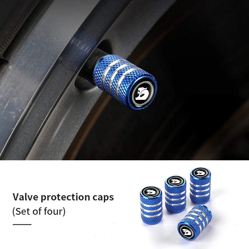 4pcs HSV Valve Protection Caps For Holden (Fits all Holden Models) (Blue)