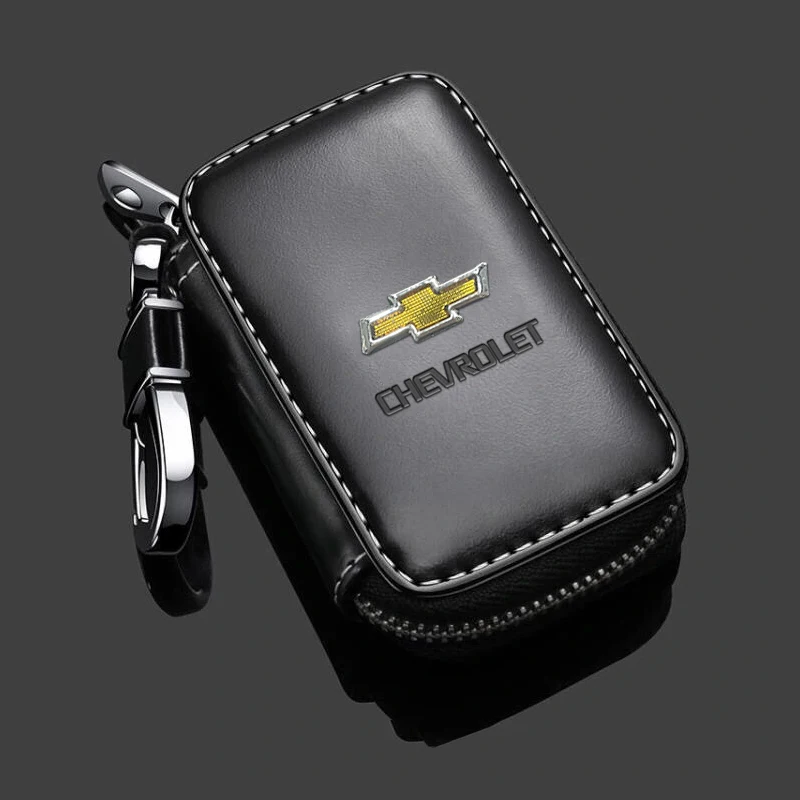 1pc Leather Keychain Holder Case For Chevrolet (Brand New)