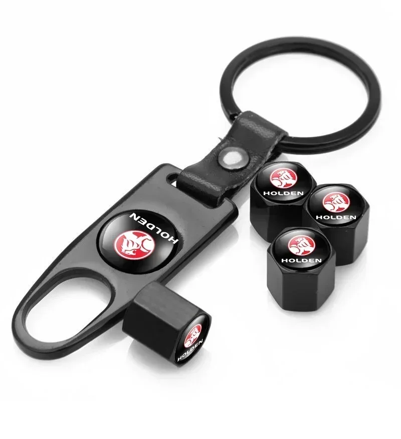 5pcs Holden Valve Stems Cap With Wrench Keychain For Holden (Fits all Holden Models).