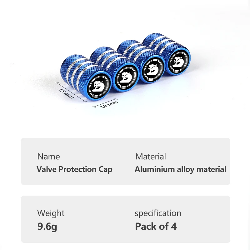 4pcs HSV Valve Protection Caps For Holden (Fits all Holden Models) (Blue)