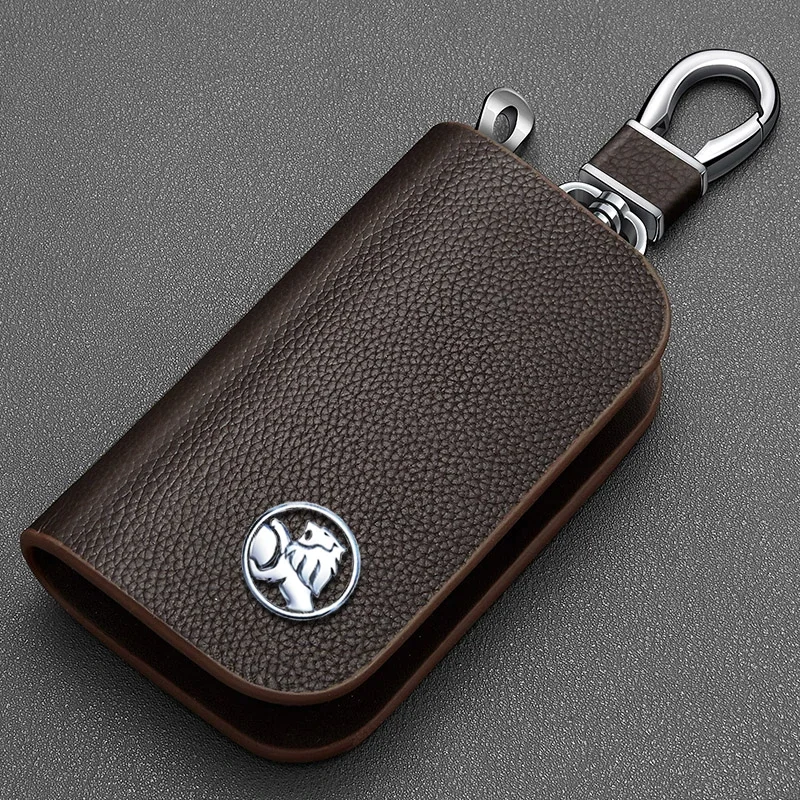 1pc Leather Keychain Case For Holden (Dark Brown)