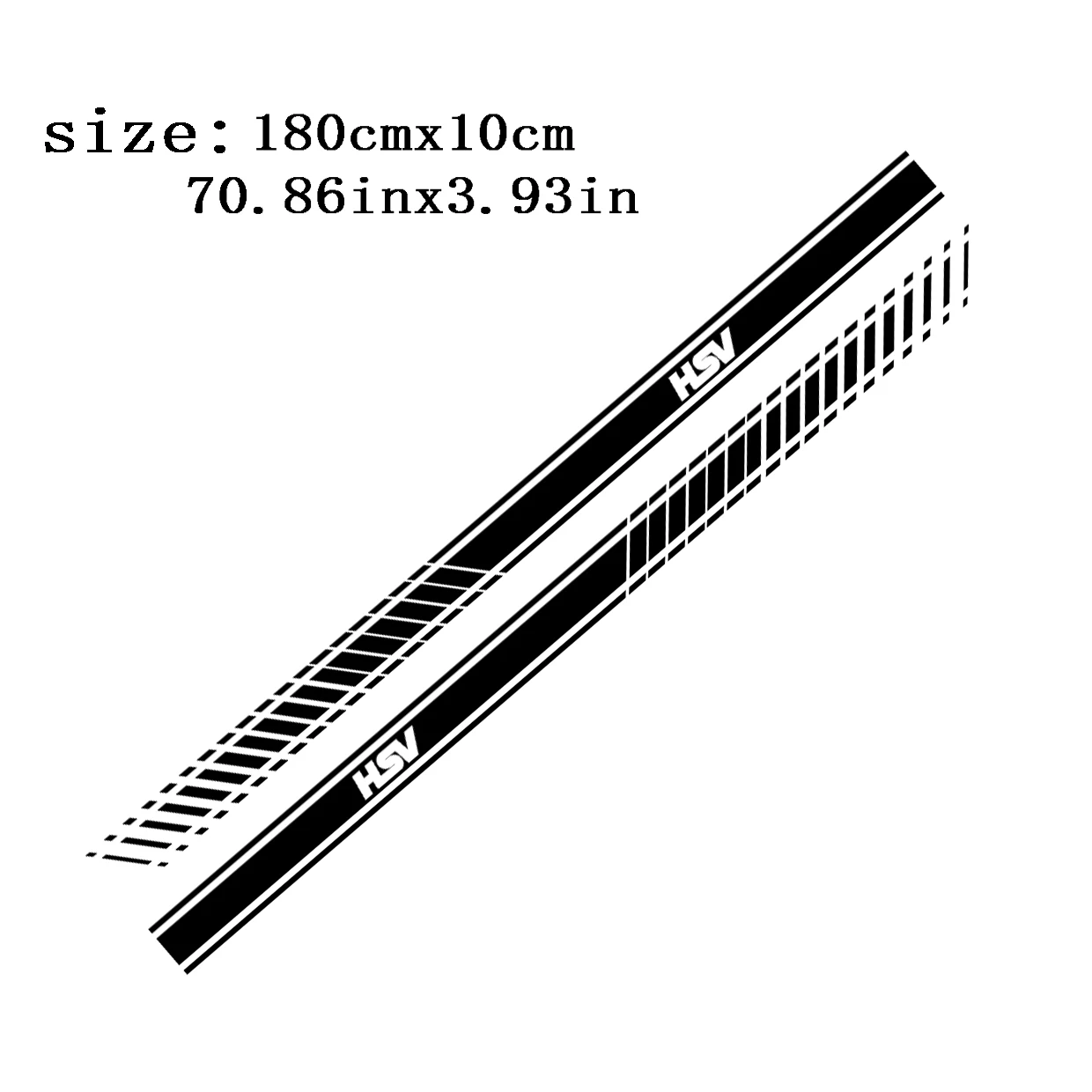 2pc HSV Car Side Skirt Sticker For Holden, GTS-R, Monaro, Maloo, HDT, Clubsport, Commodore & more