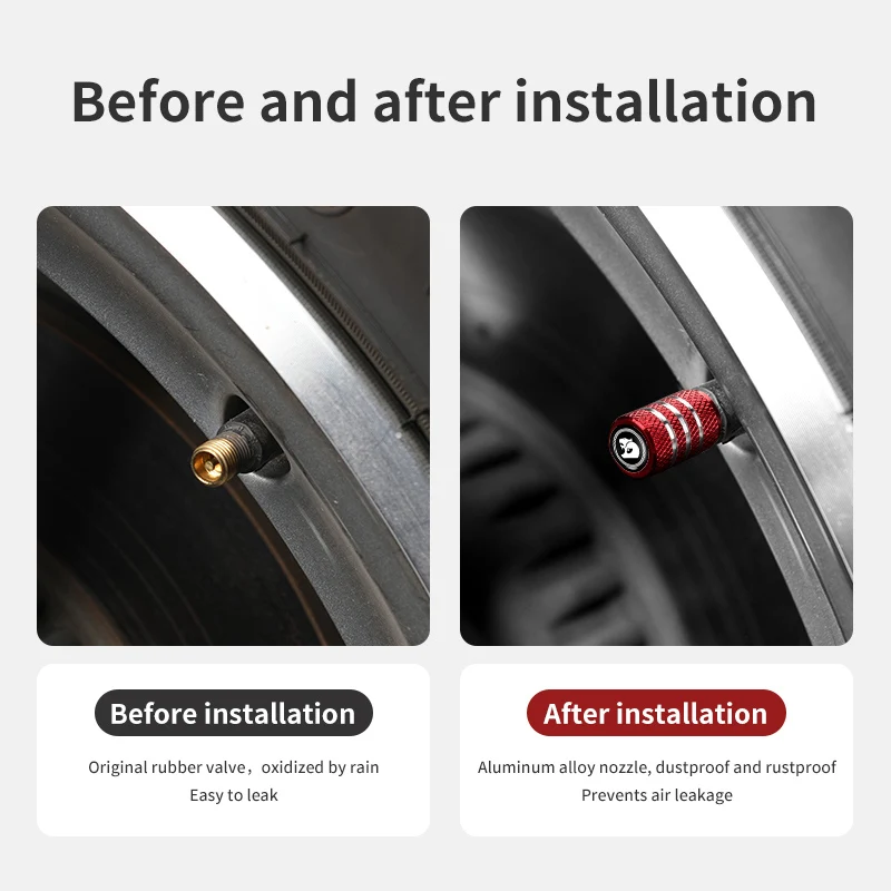 4pcs HSV Valve Protection Caps For Holden (Fits all Holden Models) (Red)