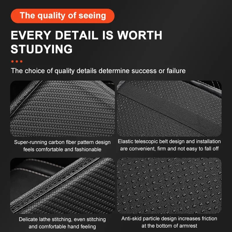 1pc Leather Armrest Cushion Cover For Center Console (Fits all Holden VE Models 2006-2012)