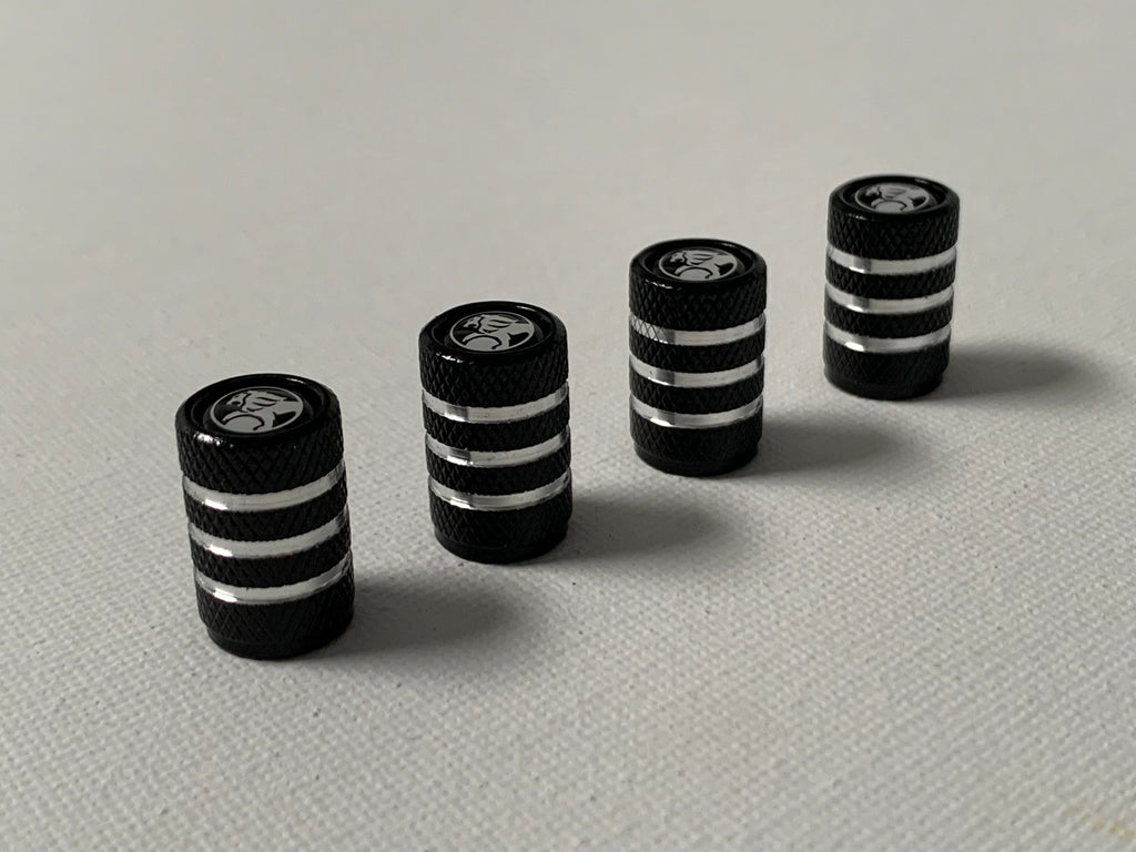 4pcs Holden Valve Cap Protection Cover For Holden (Fits all Holden Models) (Black)