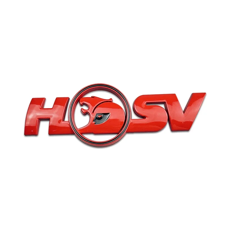 1PC HSV Emblem Badge (Fits All Holden Models) (Glossy Red & Glossy Black).