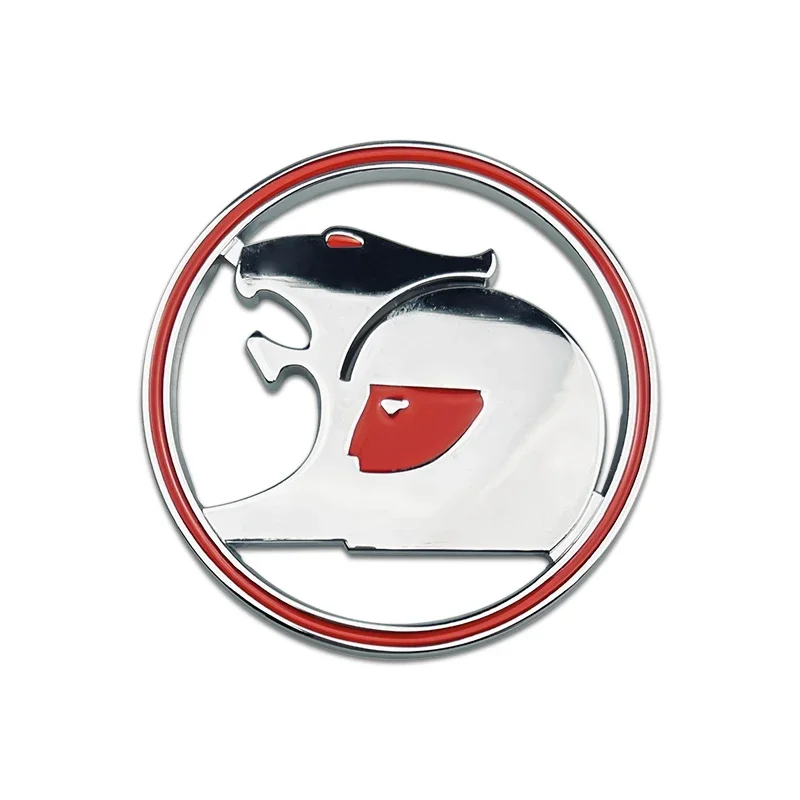 1PC HSV Emblem Badge 68mm (Fits All Holden Models) (Chrome & Red)
