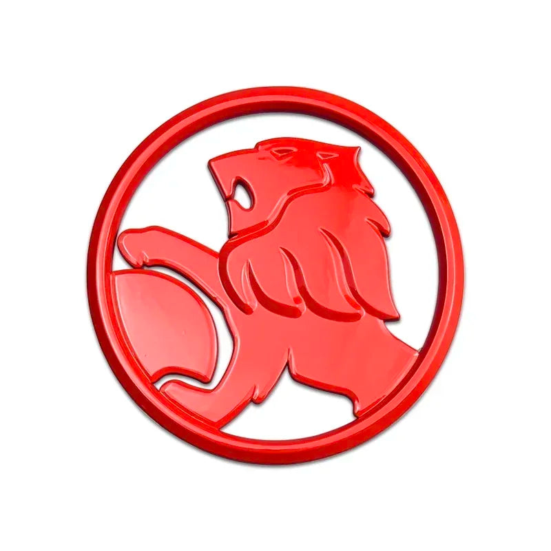 1PC Holden Lion Badge 68mm (For Rear Boot) (Glossy Red)
