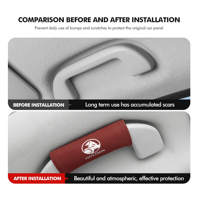2pcs Car Door Handle Protective Sleeve Covers For Holden (Brand New)