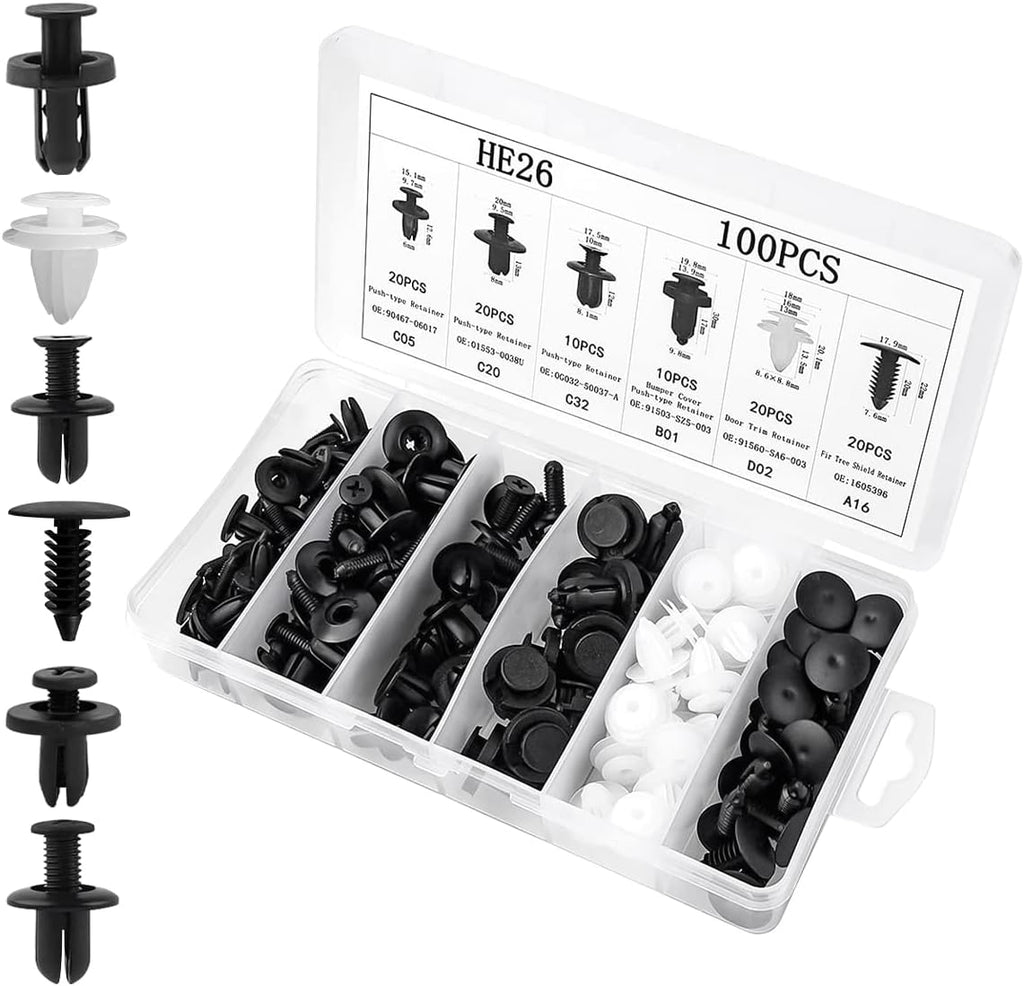1PCS Car Fastener & Clips For Universal Auto (Fits Most Car Models)