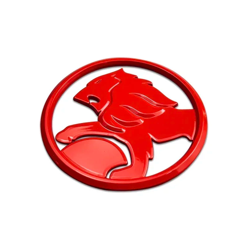 1PC Holden Lion Badge 68mm (For Rear Boot) (Glossy Red)
