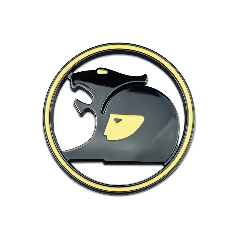 1PC HSV Emblem Badge 68mm (Fits All Holden Models) (Glossy Black & Yellow)