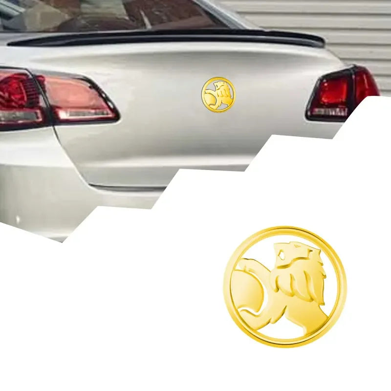 1PC Holden Lion Badge 68mm (For Rear Boot) (Glossy Gold)