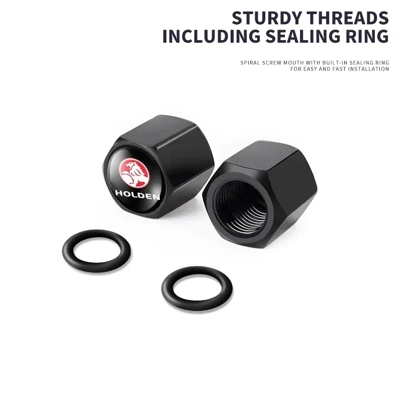 5pcs Holden Valve Stems Cap With Wrench Keychain For Holden (Fits all Holden Models).