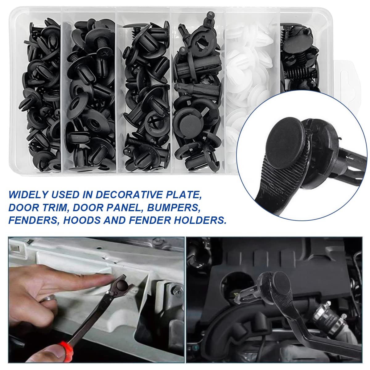 1PCS Car Fastener & Clips For Universal Auto (Fits Most Car Models)