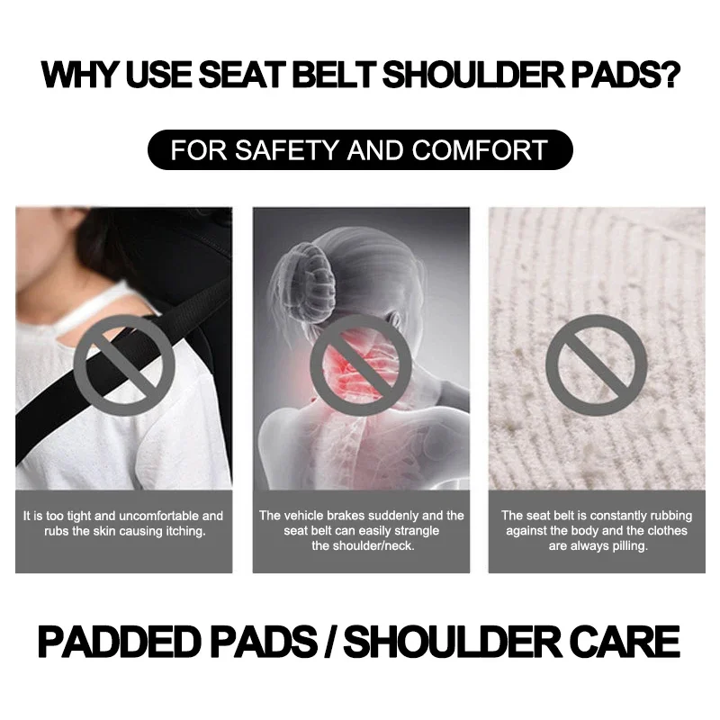 2pcs Seatbelt Shoulder Pad Cover For Holden (Fits all Holden Models)