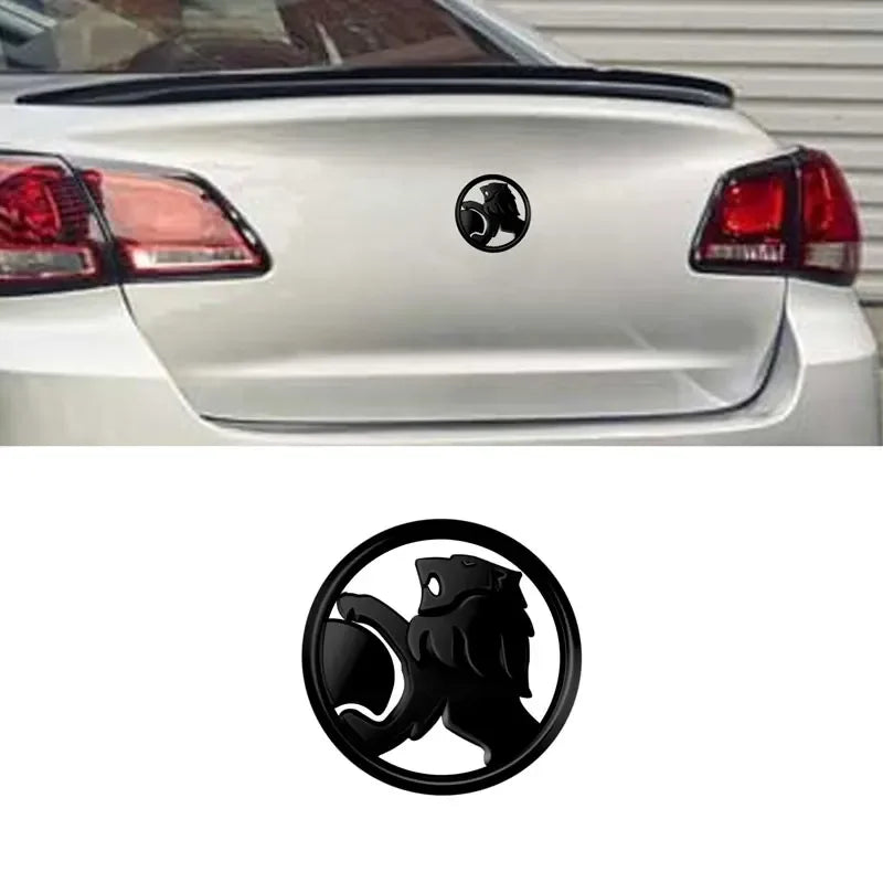 1PC Holden Lion Badge 68mm (For Rear Boot) (Glossy Black)