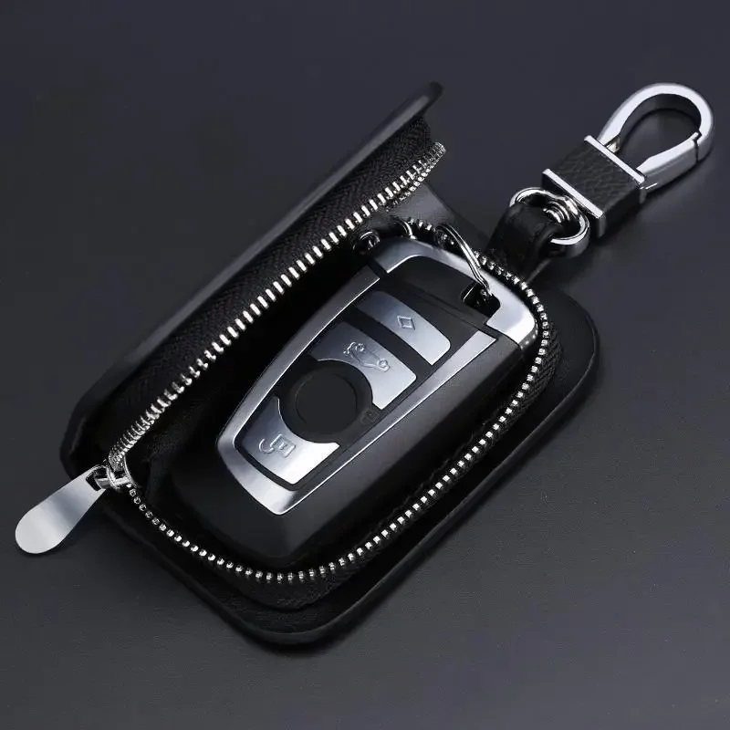 1pc Leather Keychain Case For Holden (Black)