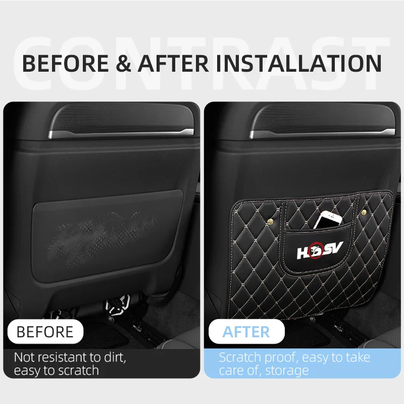 2pcs Car Seat Backrest Protections Anti-Kick Mat For Holden HSV (Brand New)