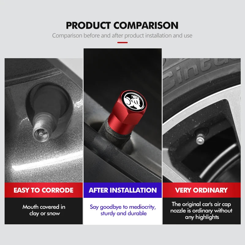 4pcs Valve Protection Caps For Holden (Fits all Holden Models) (All Colours Available)