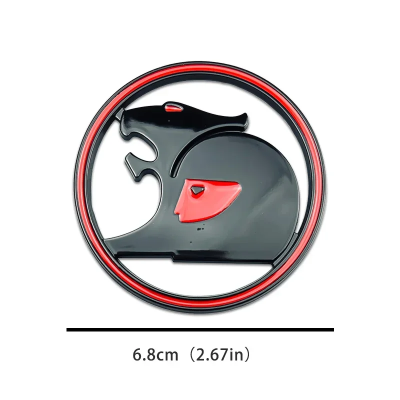 1PC HSV Emblem Badge 68mm (Fits All Holden Models) (Chrome & Black)
