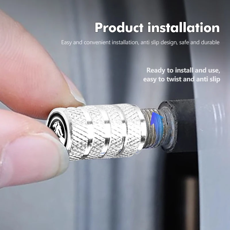 4pcs Holden Valve Cap Protection Cover For Holden (Fits all Holden Models) (Silver)