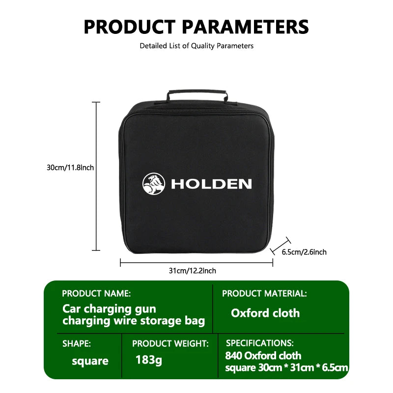 1pcs Car Jump Starter Cable Storage Bag For Holden HSV (Brand New) (Square)
