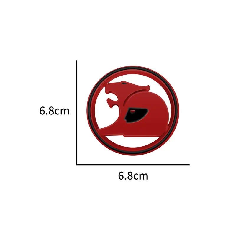 1PC HSV Emblem Badge 68mm (Fits All Holden Models) (Glossy Red & Glossy Black)