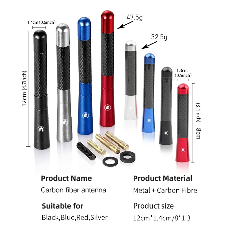 Carbon Fiber Antenna For Holden HSV (Brand New) (12CM HEIGHT)