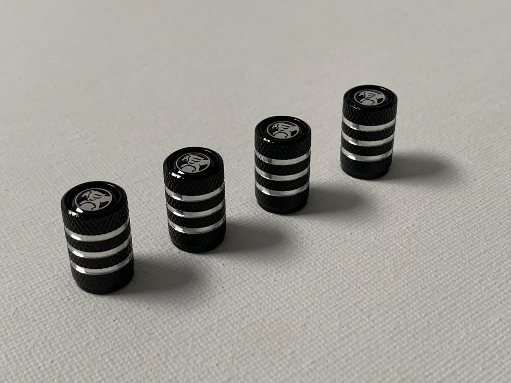 4pcs Holden Valve Cap Protection Cover For Holden (Fits all Holden Models) (Black)