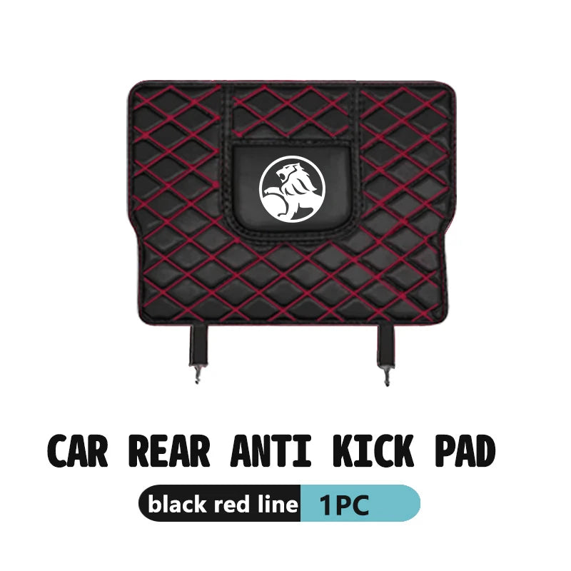 2pcs Car Seat Backrest Protections Anti-Kick Mat For Holden (Fits all Holden Models) (Red)