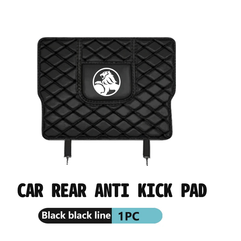 2pcs Car Seat Backrest Protections Anti-Kick Mat For Holden (Fits all Holden Models) (Black)