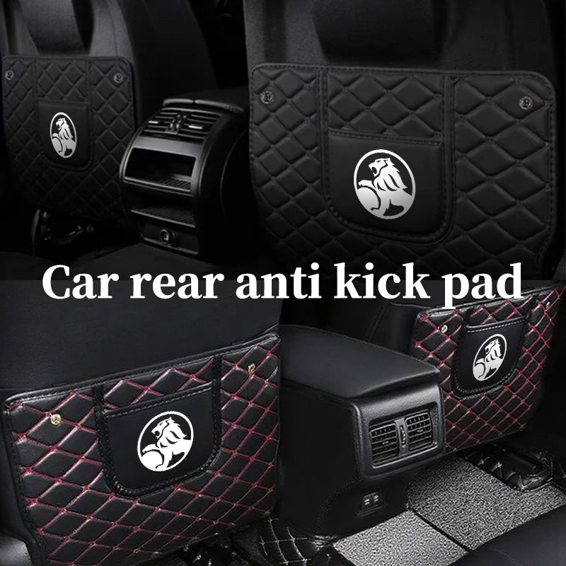 2pcs Car Seat Backrest Protections Anti-Kick Mat For Holden (Fits all Holden Models) (Black)
