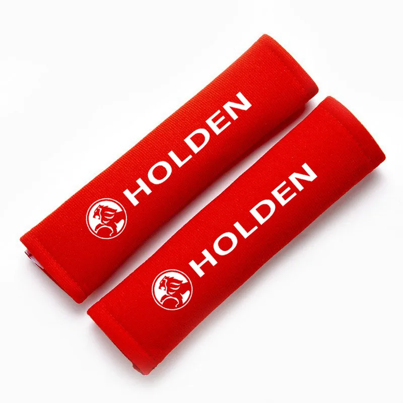 4pcs Seatbelt Shoulder Pad Cover For Holden (Fits all Holden Models) (Red)