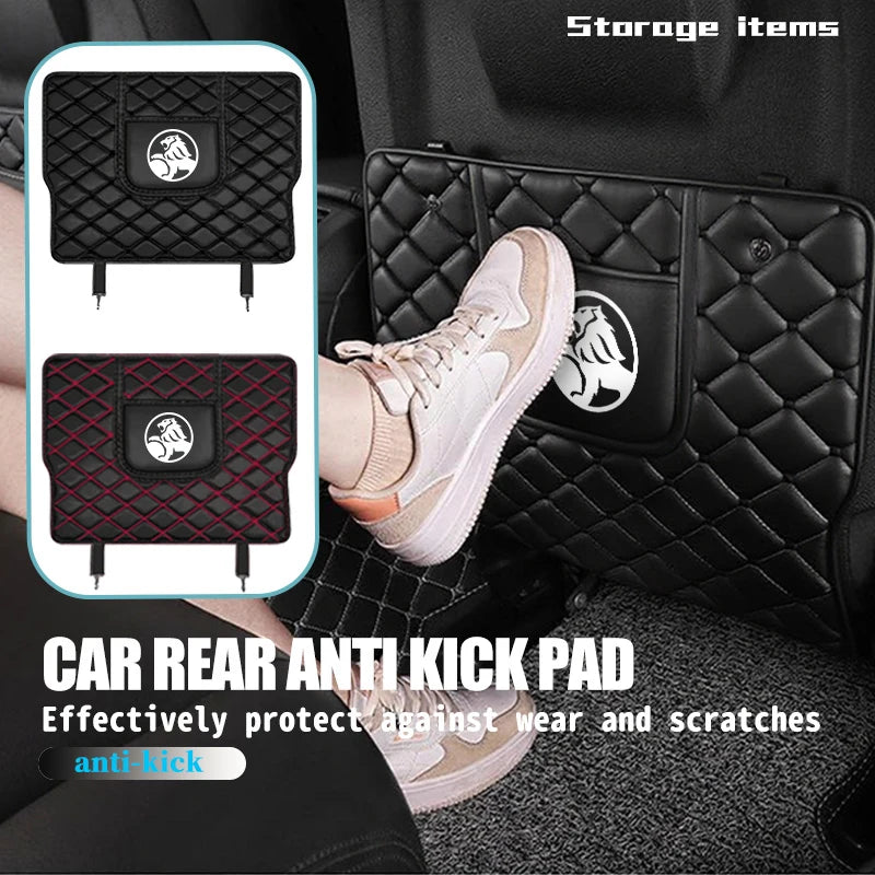 2pcs Car Seat Backrest Protections Anti-Kick Mat For Holden (Fits all Holden Models) (Black)