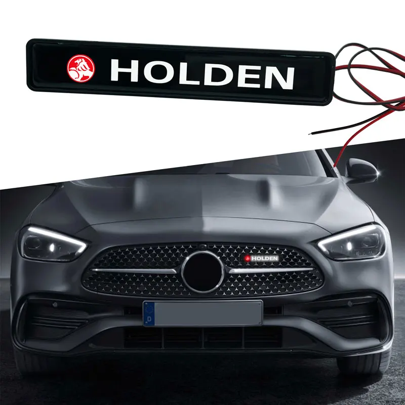 1pcs Holden Logo Front Hood Grille Decoration LED Light For Exterior Accessories (Fits all Holden Models)