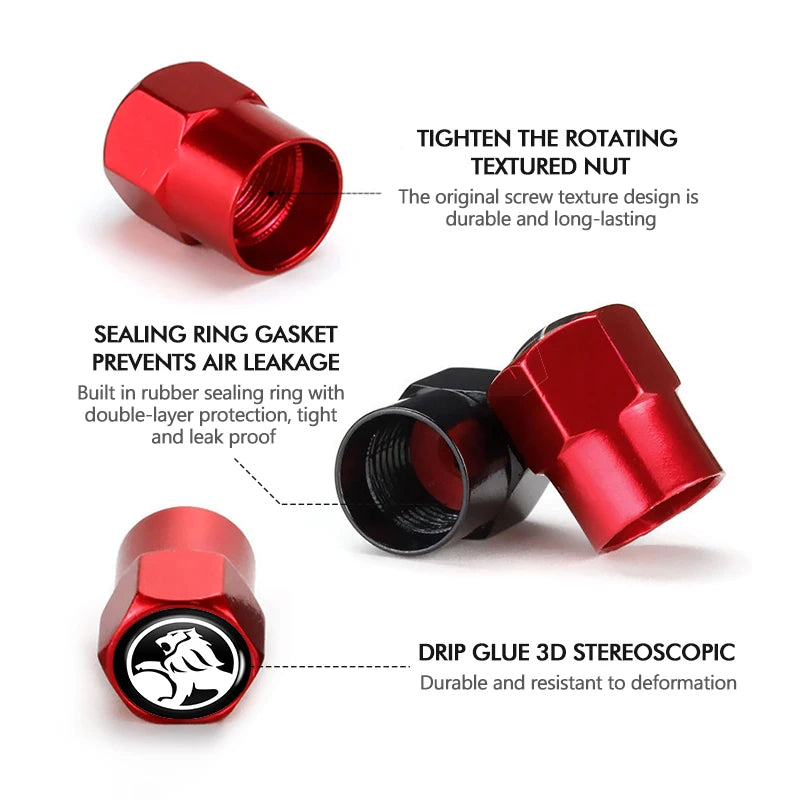 4pcs Valve Protection Caps For Holden (Fits all Holden Models) (All Colours Available)