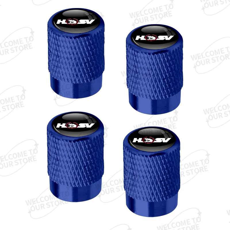 4pcs HSV Valve Protection Caps (Fits all Holden Models) (Blue)
