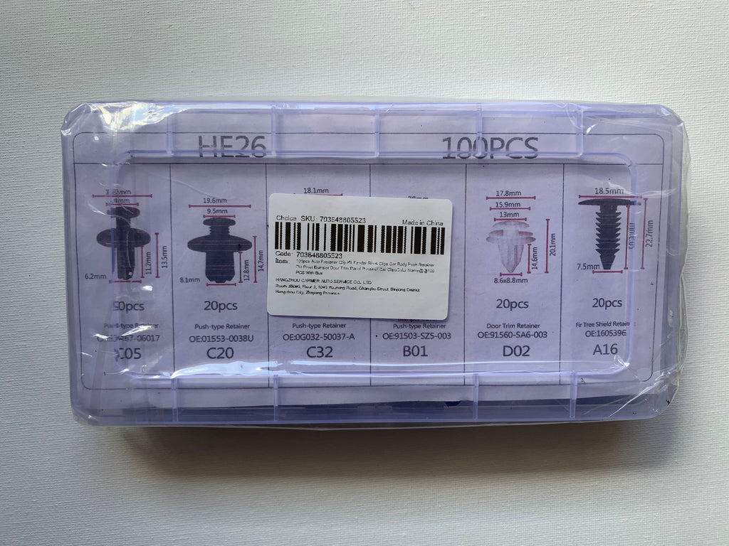 1PCS Car Fastener & Clips For Universal Auto (Fits Most Car Models)
