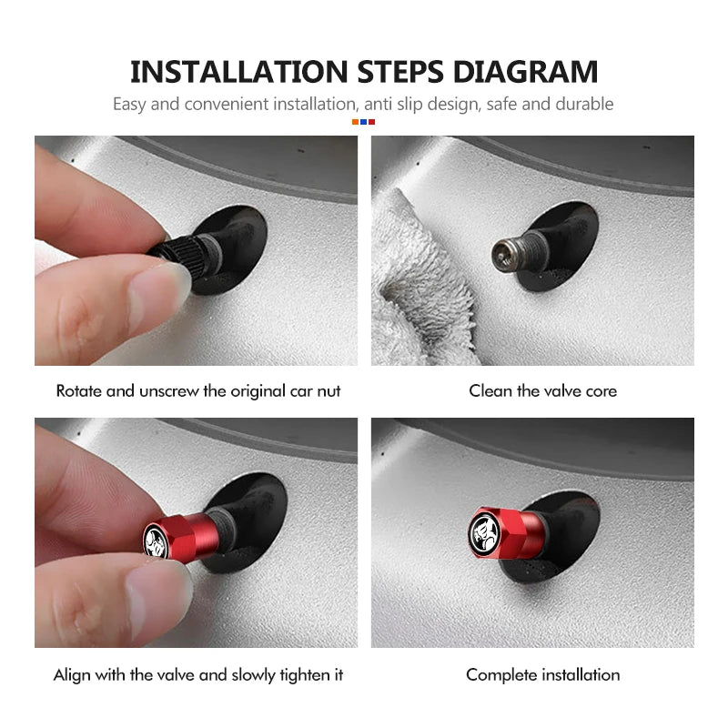 4pcs Valve Protection Caps For Holden (Fits all Holden Models) (All Colours Available)