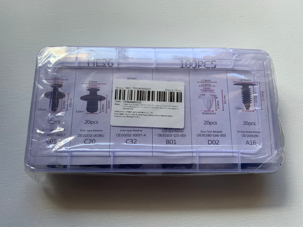 1PCS Car Fastener & Clips For Universal Auto (Fits Most Car Models)