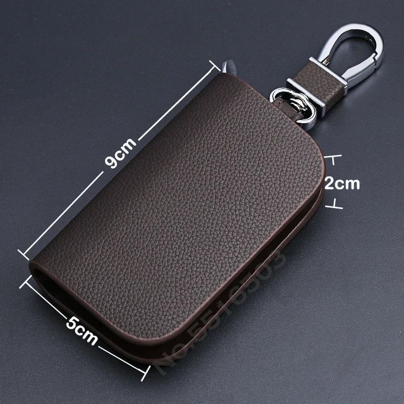 1pc Leather Keychain Case For Holden (Dark Brown)