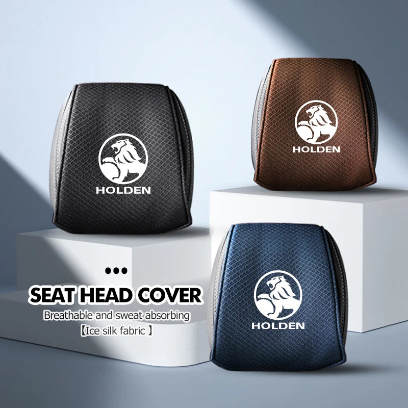 2pcs Car Ice Silk Headrest Pillow Case For Holden (Brand New)
