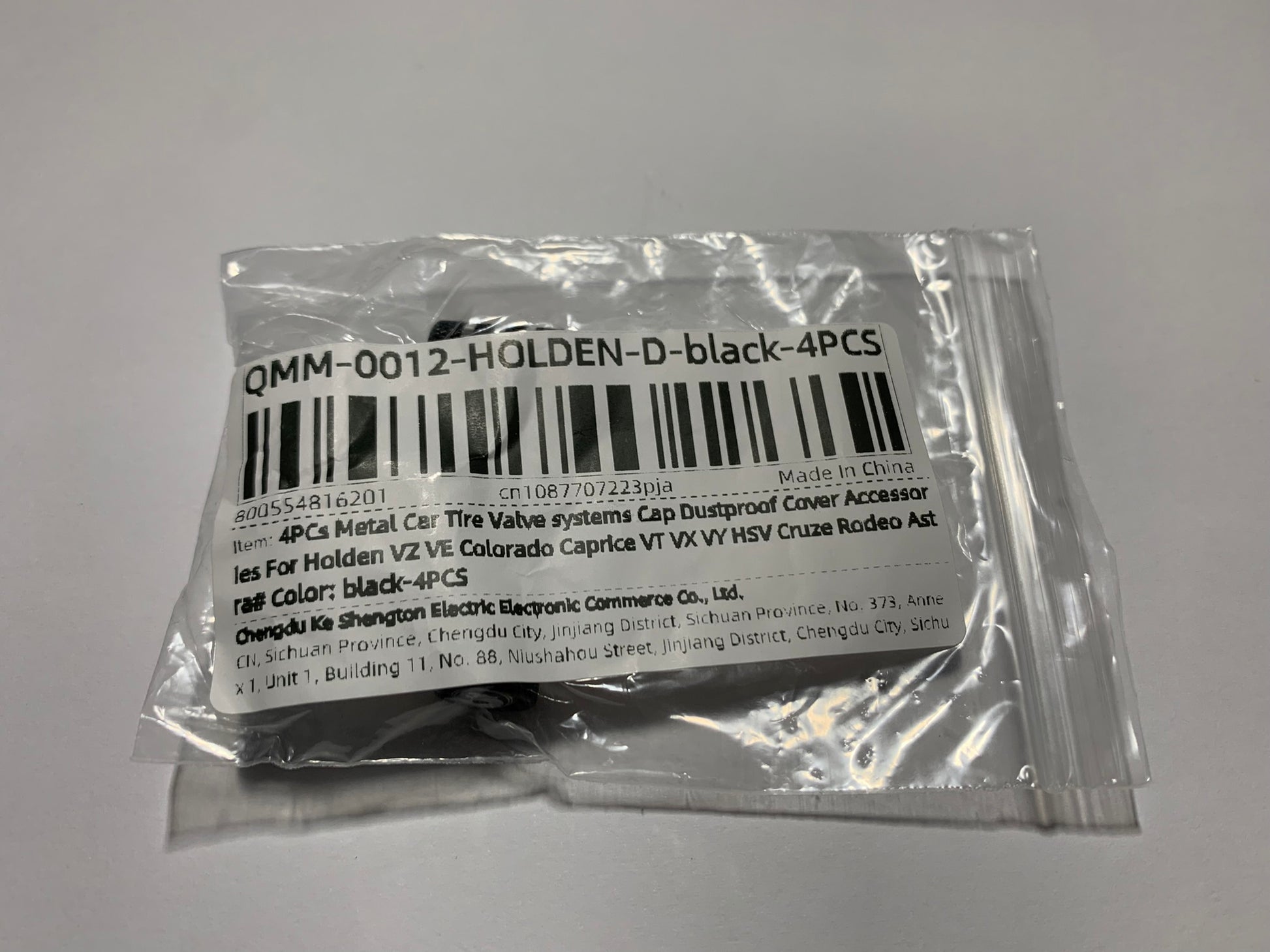 4pcs HSV Valve Protection Caps For Holden (Fits all Holden Models) (Black)