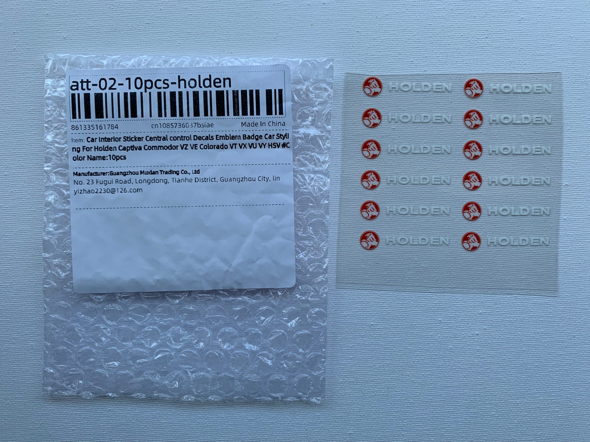 5pcs Holden Logo Wipers Stickers For Holden (Brand New)