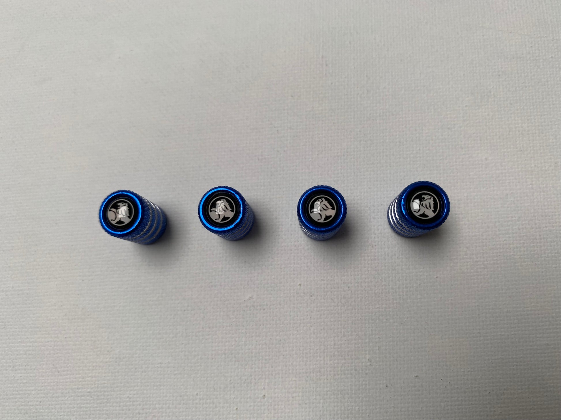 4pcs Holden Valve Cap Protection Cover For Holden (Fits all Holden Models) (Blue)